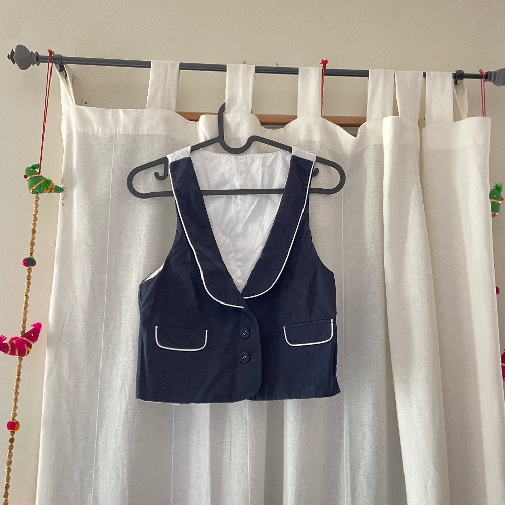 Navy vest